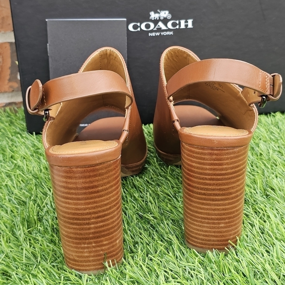 Coach Brandy Semi Matte Wedge Heel Sandal, Women's Size 8.5B - Picture 5 of 9